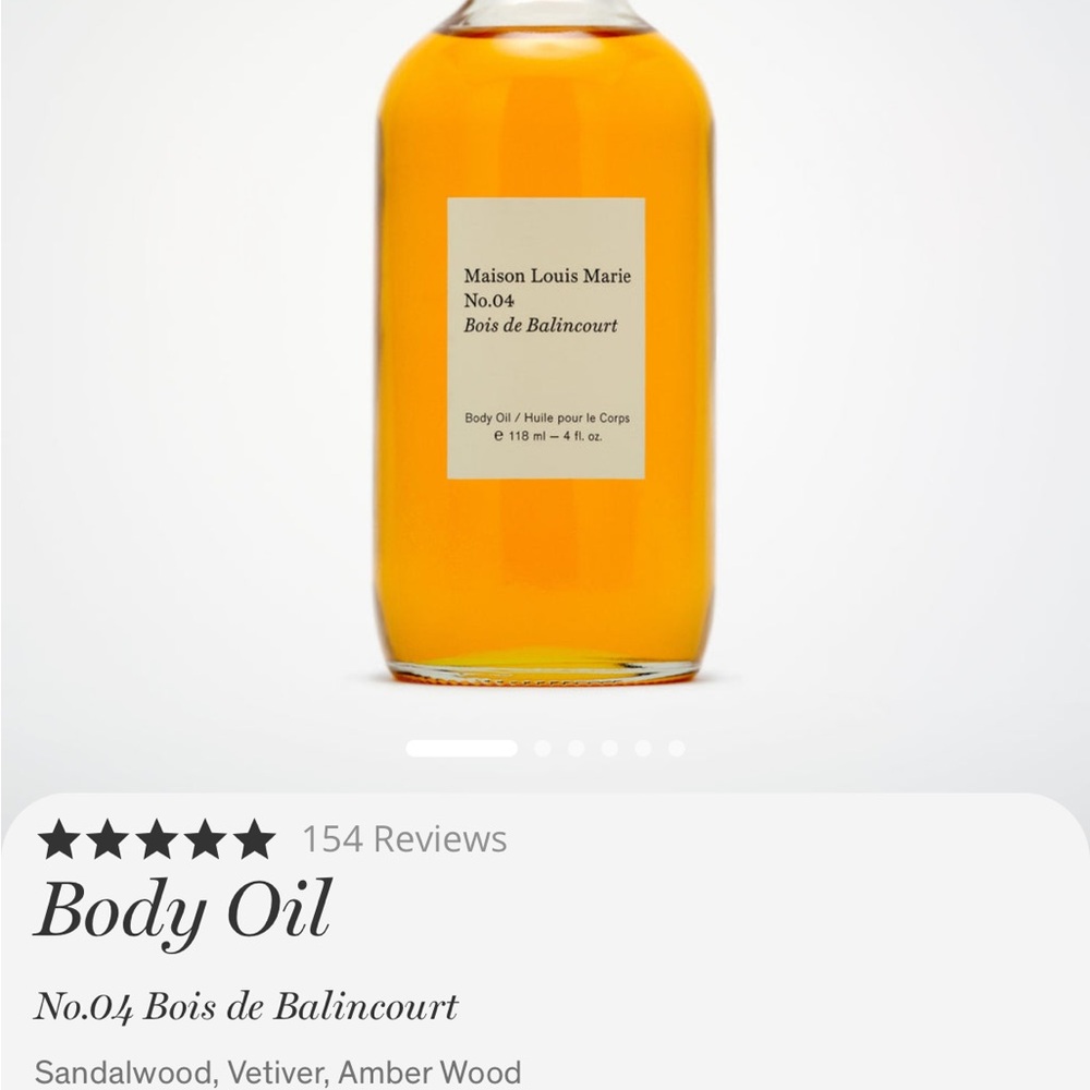 Maison Louis Marie No.04 Bois de Balincourt Body Oil